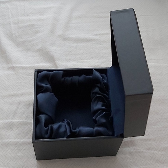Navy Blue Wooden Box - Picture 2 of 3
